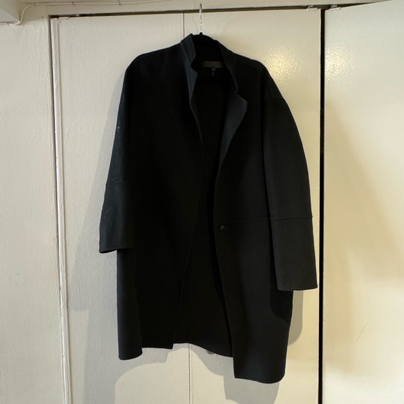 Rag & Bone Black Wool Pea Coat, Size 6 - Picture 4 of 10